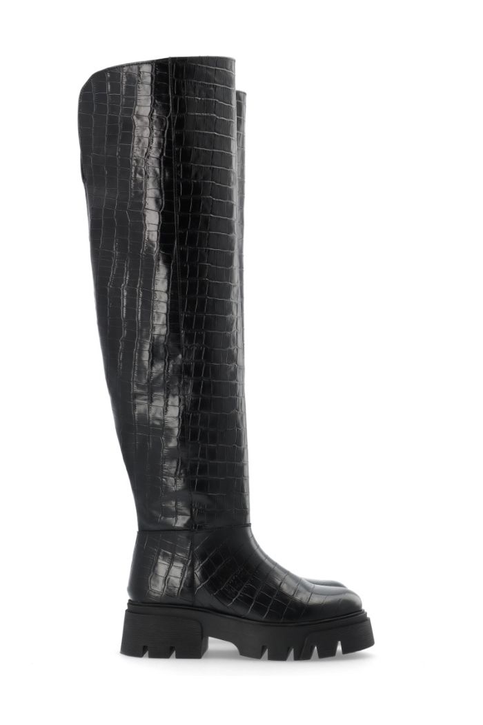 Medina x Bianco, Kall over knee boots, Black